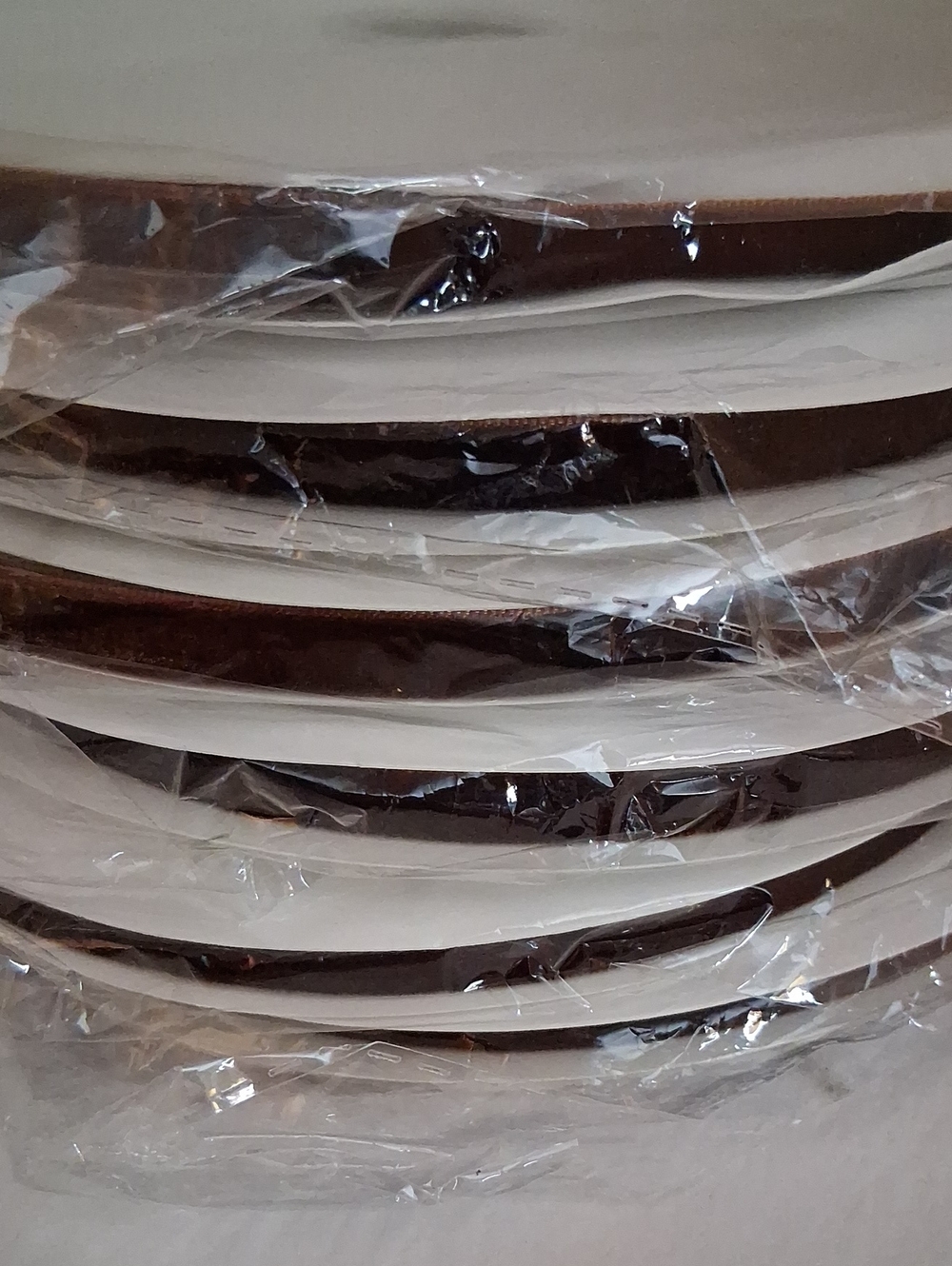 6 Rolls Of Brown Velvey Ribbon 30 Yards Each 3/8"